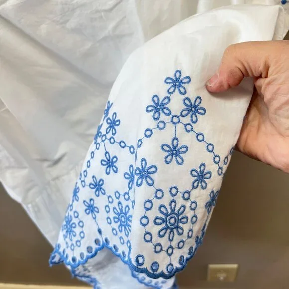 New Lane Bryant Classic Square-Neck Peplum Eyelet Tank - Sz. 16 - Picture 2 of 6